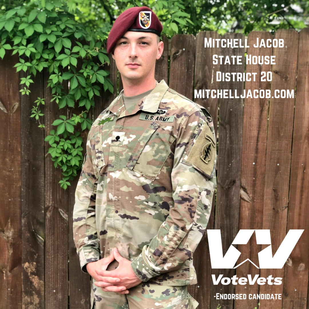 Mitchell Jacob is a VoteVets endorsed candidate and a champion for veterans. 